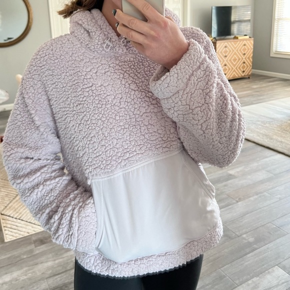 Light purple Zella sherpa hoodie - Picture 4 of 8